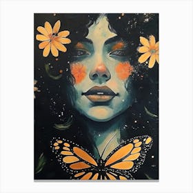 Butterfly Girl Canvas Print