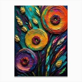 Colorful Flowers 9 Canvas Print