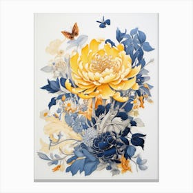 Yellow Peony Canvas Print