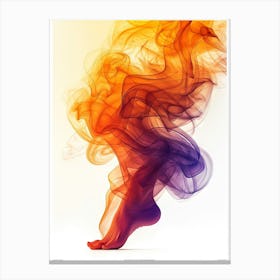 Smoke And Flames 1 Canvas Print