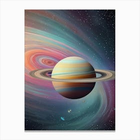 Rainbow Saturn Stampe su tela