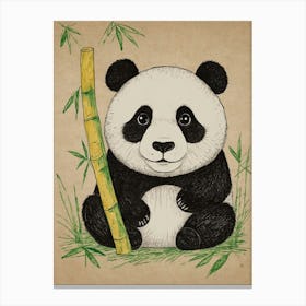 Panda Bear 15 Canvas Print