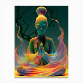 Meditation, peaceful. "The Now" Canvas Print