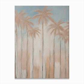 Watercolor Palm trees Canvas Print