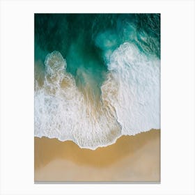 Aerial View Of A Beach 160 Canvas Print