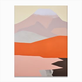 Atacama Desert   South America (Chile), Contemporary Abstract Illustration 3 Canvas Print