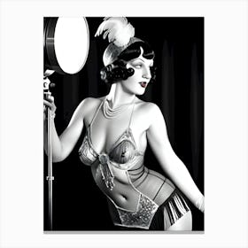 1920's Burlesque Dancer ~Reimagined 110 Canvas Print