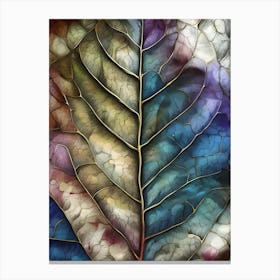 Abstract Leaf Painting 1 Canvas Print