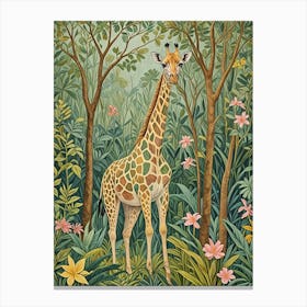 Jungle Giraffe Canvas Print