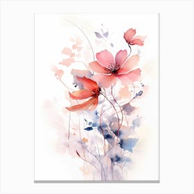 Scarlet Sensation: Poppy Flower Print Canvas Print