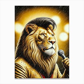 Lion Sing Song Canvas Print