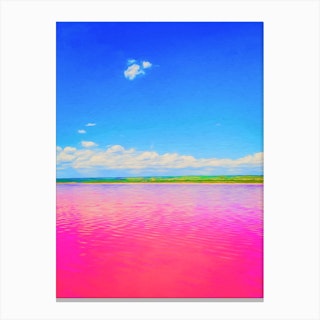 The Pink Lake Canvas Print
