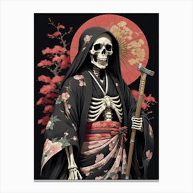 Samurai Skeleton 1 Canvas Print