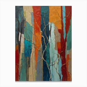 Abstract Tree Painting Canvas Print