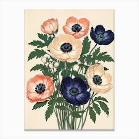 Anemones Canvas Print