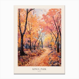 Autumn City Park Painting Kings Park Perth Australia 2 Poster Canvas Print