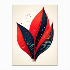 Red Leaf Canvas Print