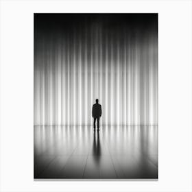 Man In A Dark Room Canvas Print