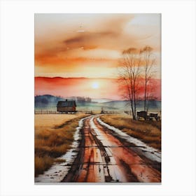 Country Road Canvas Print. Canvas Print