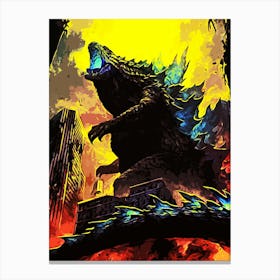 Godzilla Godzilla Godzilla Godzilla Canvas Print