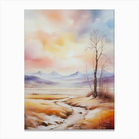 Landscape With Trees Canvas Print