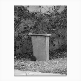 Garbage Can In The Street Canvas Print