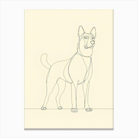 Dog Line Art Toile