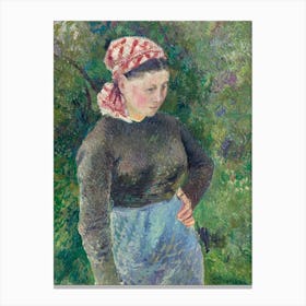 Peasant Woman (1880), Camille Pissarro Canvas Print
