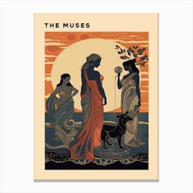 The Muses Poster Canvas Print