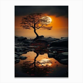 Sunset Beauty Of Nature Canvas Print
