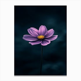 Dark Purple Flower 1 Canvas Print