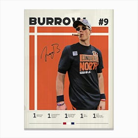 Joe Burrow Canvas Print