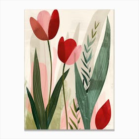 Red Tulips 9 Canvas Print