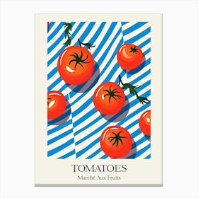 Marche Aux Fruits Tomatoes Fruit Summer Illustration 2 Canvas Print