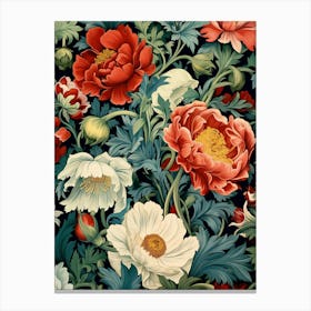 Peonies Wallpaper 2 Canvas Print