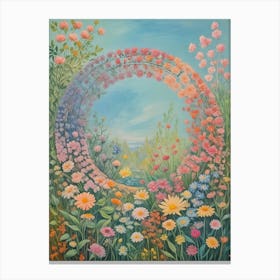 Ring Of Flowers Canvas Print