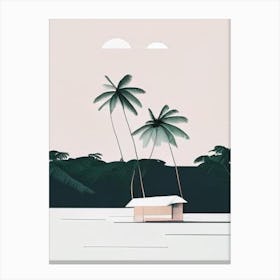 Siargao Island Philippines Simplistic Tropical Destination Canvas Print