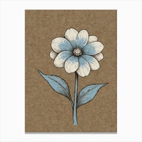 Blue Flower Canvas Print