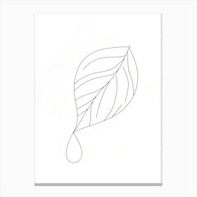 Leaf Drawing Leinwandbild