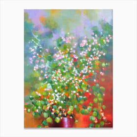 String Of Pearls 2 Impressionist Painting Plant Canvas Print