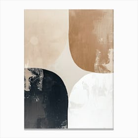 Silhouettes In Stillness Minimalist Style Canvas Print