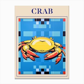 Crab Seafood Posterjpg Canvas Print