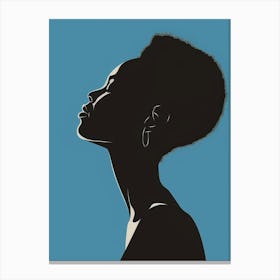 Silhouette Of A Woman 36 Canvas Print