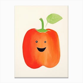 Friendly Kids Bell Pepper 3 Canvas Print