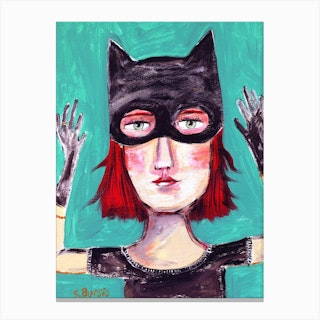 Cat Woman Canvas Print