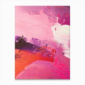 Abstract Painting Pink and Purple sfumature Canvas Print