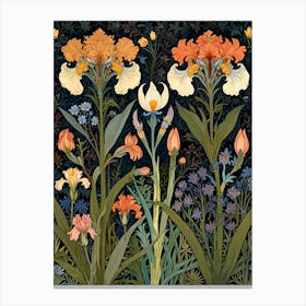 William Morris Irises Canvas Print