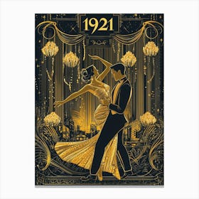 Aihrgdesign A Vintage Entertainment Poster For A 1921 Ballroo 5c0653ca 4ce7 44ec 93c0 5a95006332b1 1 Canvas Print