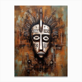 Masked Legends: Exploring African Tribes Canvas Print