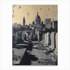 St Louis Cemetery No 1 Painting 2 Canvas Print